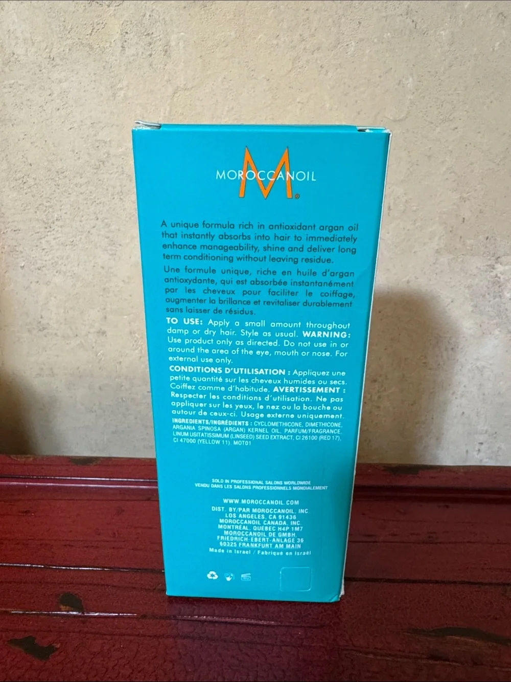 Moroccanoil Boxed Hair Treatment — Turquoise & Orange Accents
